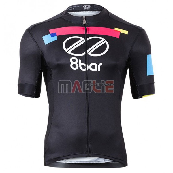 Maglia Equipo 8bar Manica Corta 2017 Nero - Clicca l'immagine per chiudere